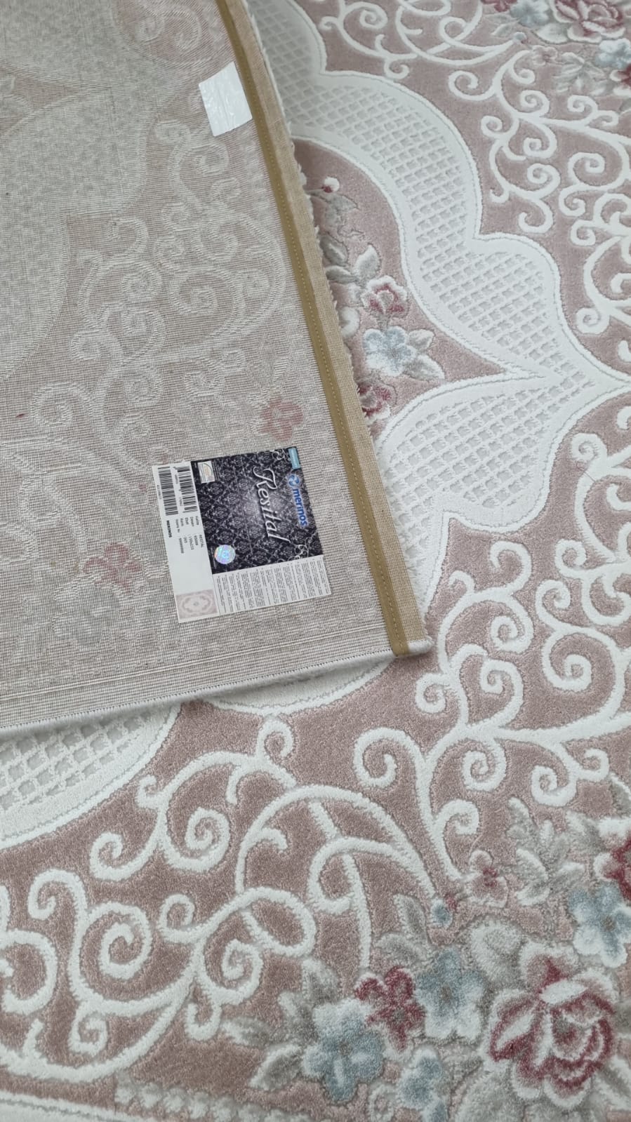 Dekhera Halı Resital Rs08 Pembe Akrilik Halı 150X230