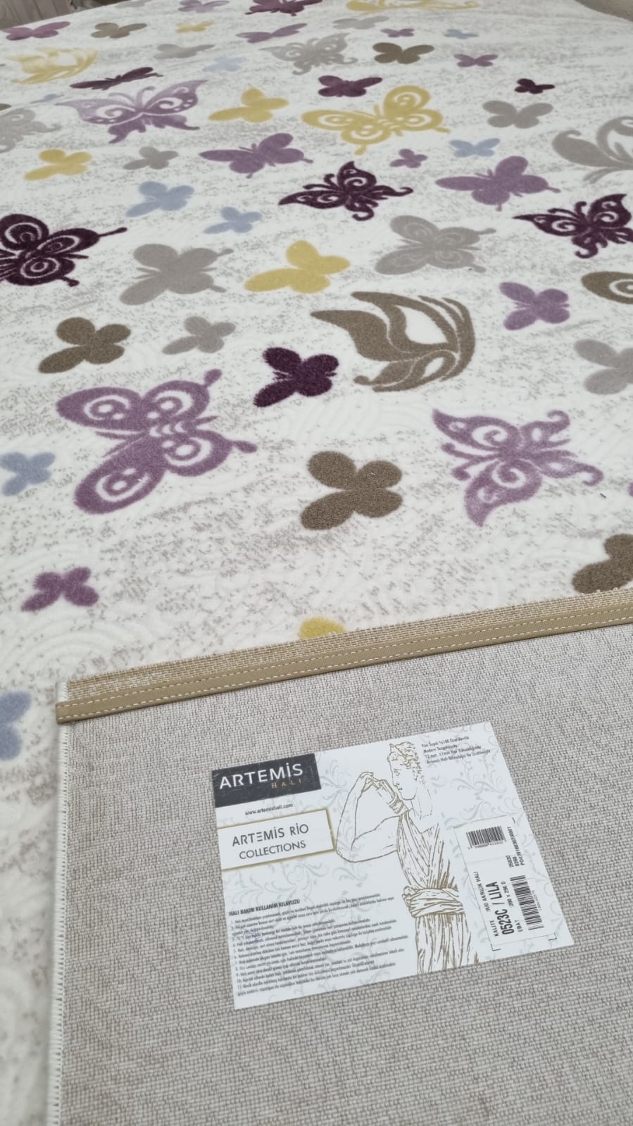 Dekhera Rio 523 Lila Akrilik Halı 200X290
