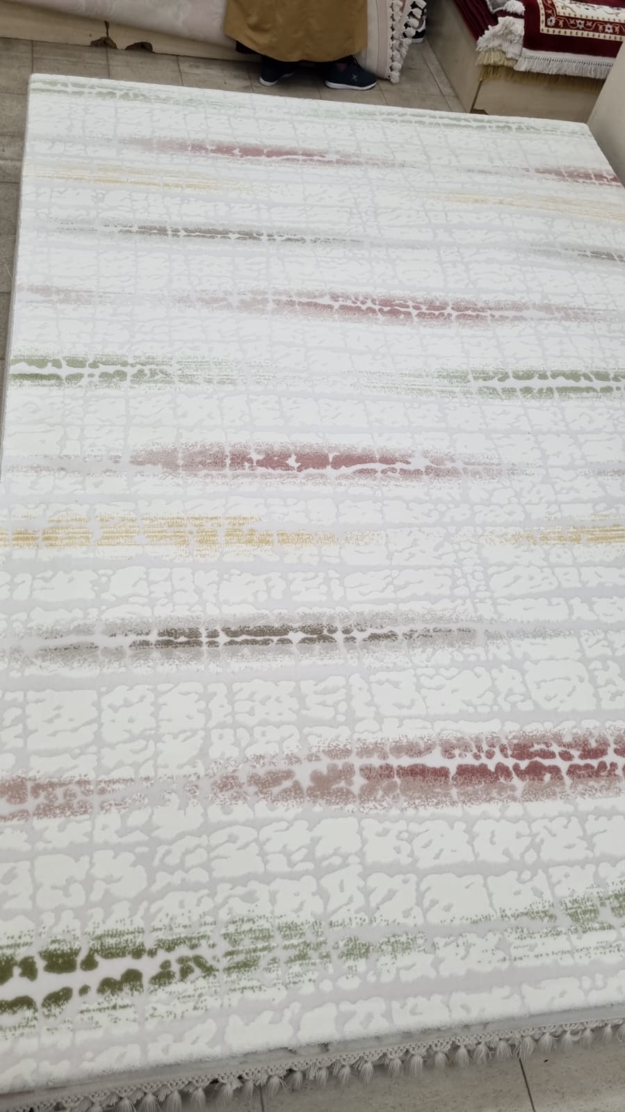 Dekhera Şato St10 Krem Pembe Akrilik Halı 200X290