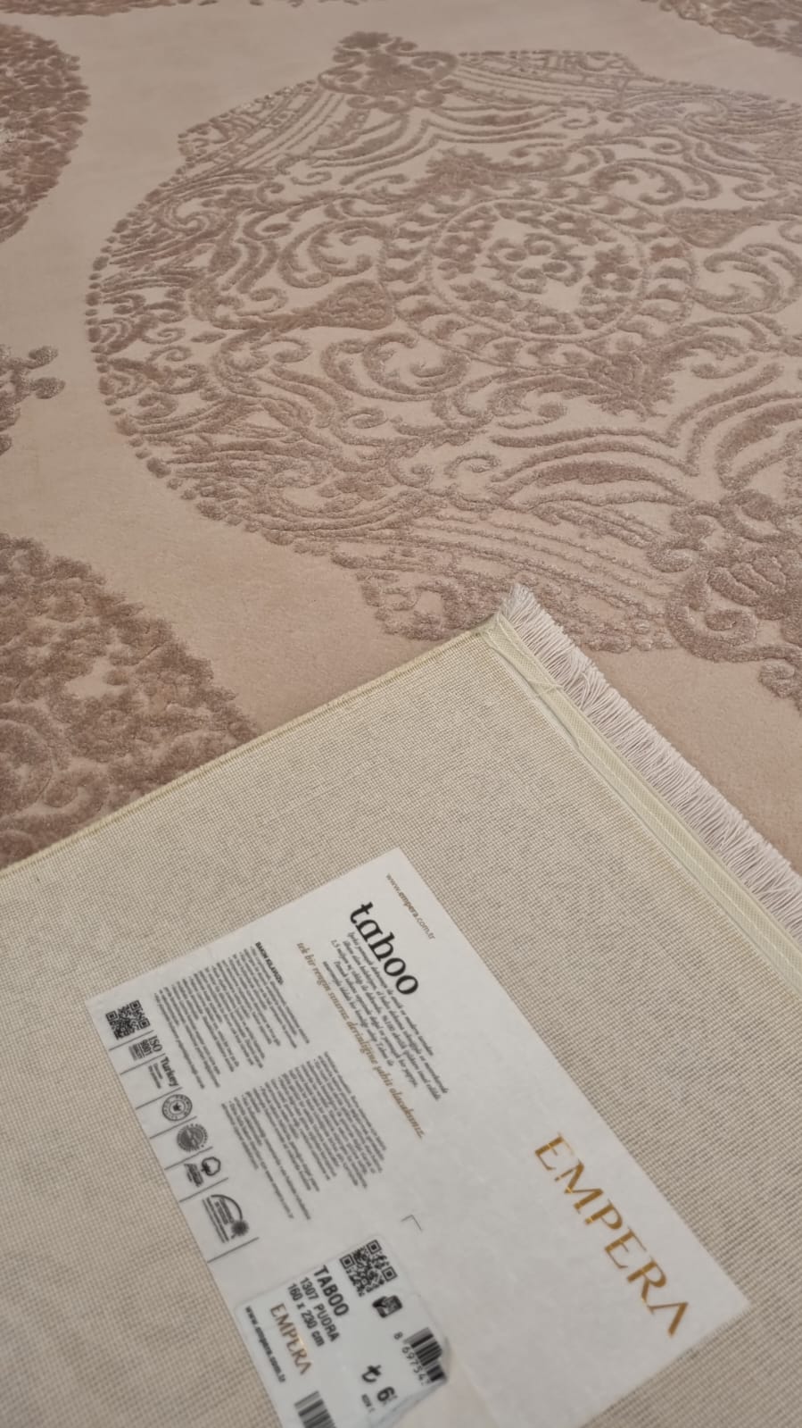 Dekhera Taboo 1307 Pudra Akrilik Halı 160X230