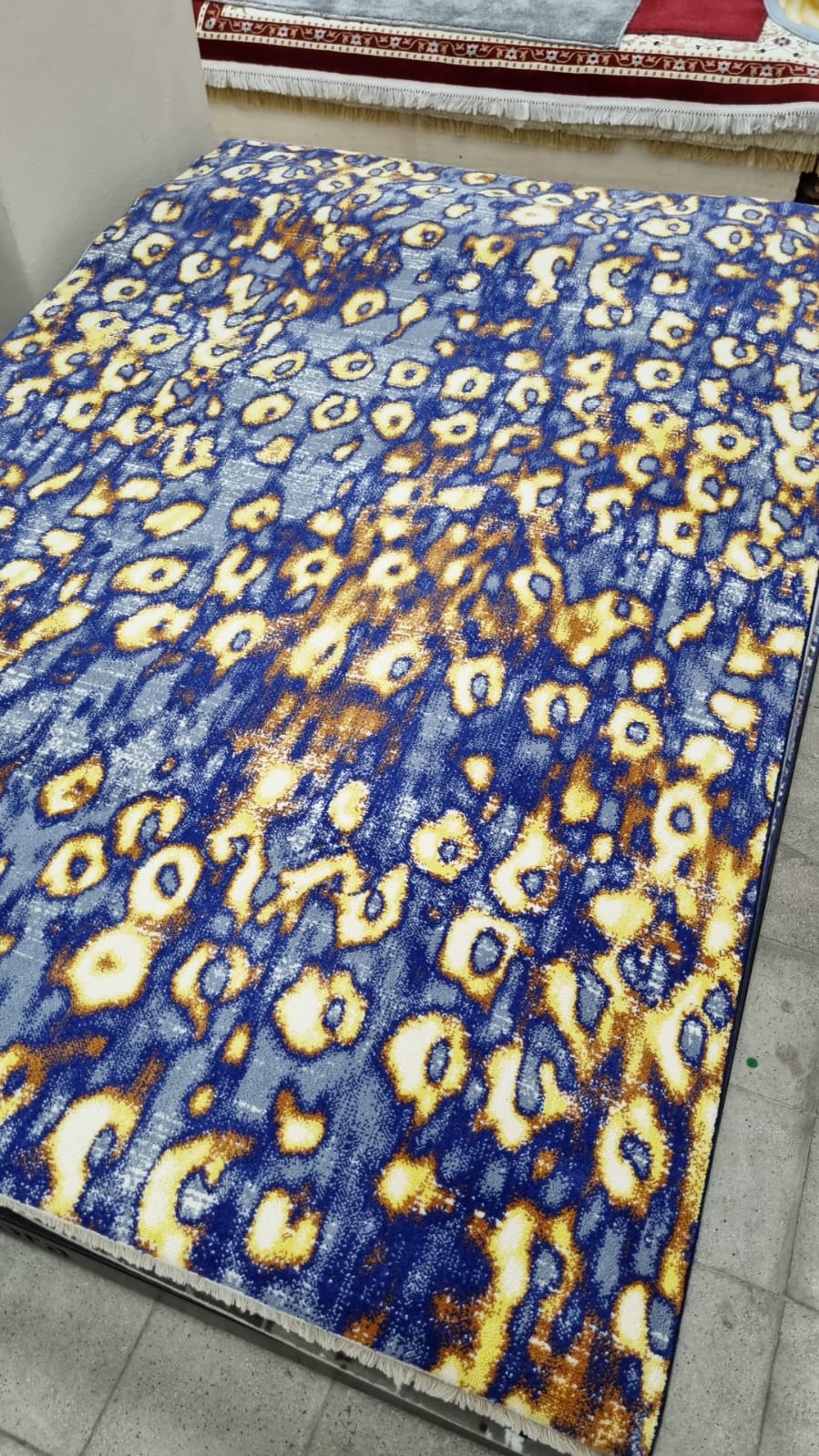 Saray Halı Funny 1612 Lacivert Sarı Polyester Halı 200X290