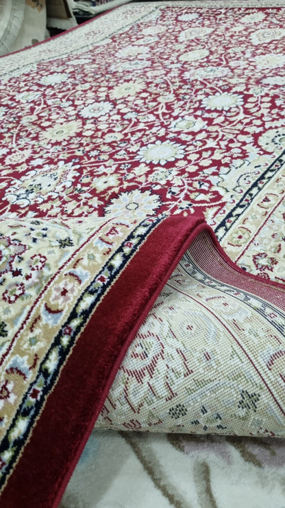 Saray saltanat 12560 vişne polyester halı 170x280 2 Modeli Uygun Fiyata Dekhera'da