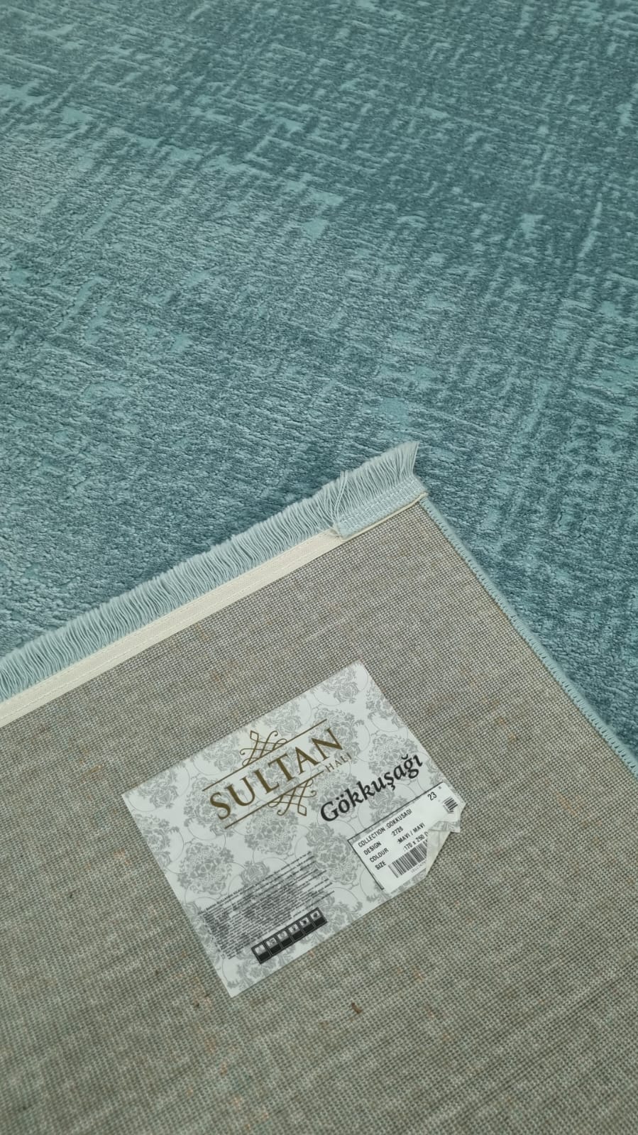 Sultan Gökkuşağı 2728 mavi polyester halı 170x250 3 Modeli Uygun Fiyata Dekhera'da