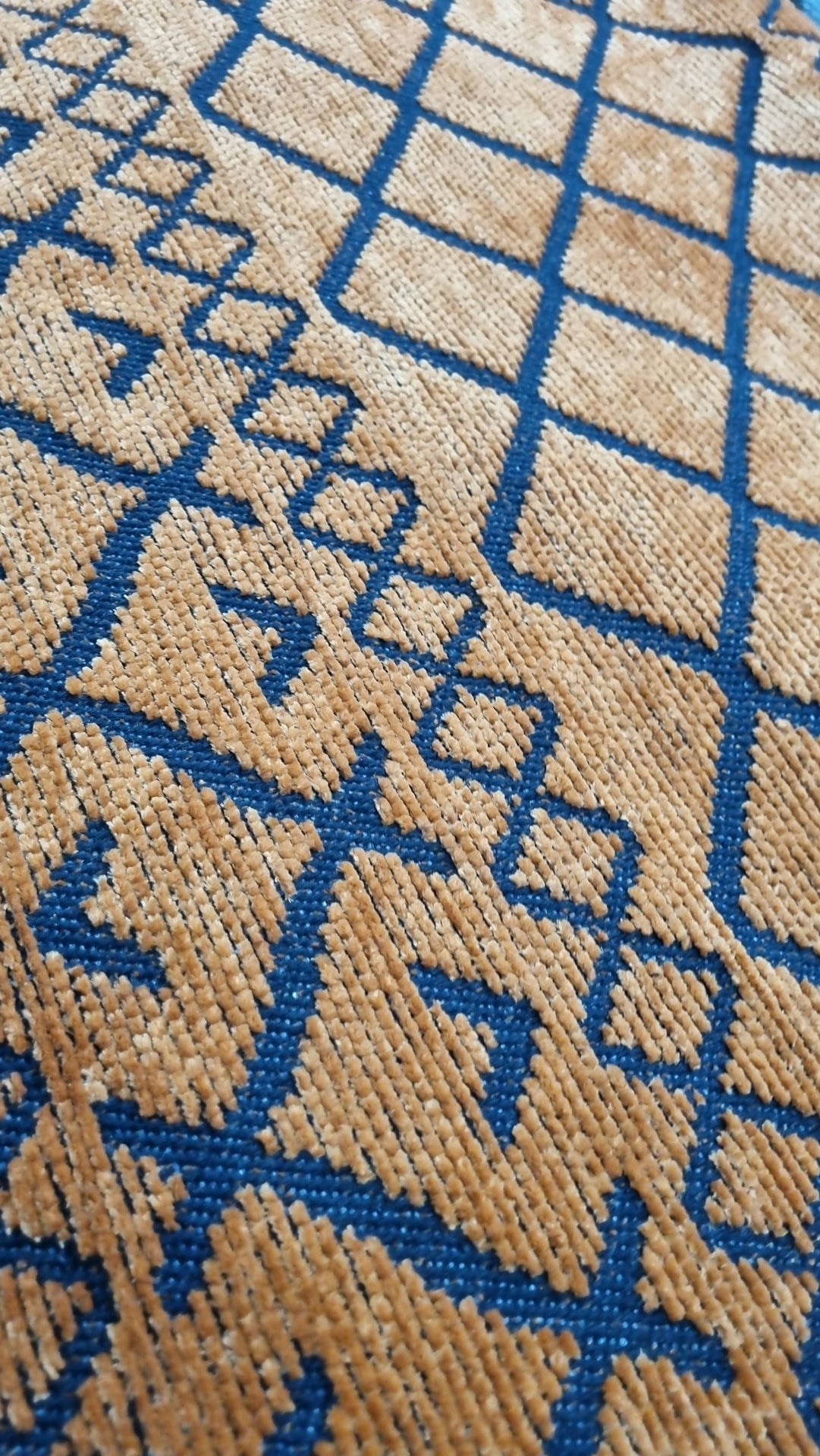 Dekhera Shiny İskandinav Kilim 7310 Terra Turuncu-4 Salon Mutfak Koridor Yatak Odası Kesme Yolluk