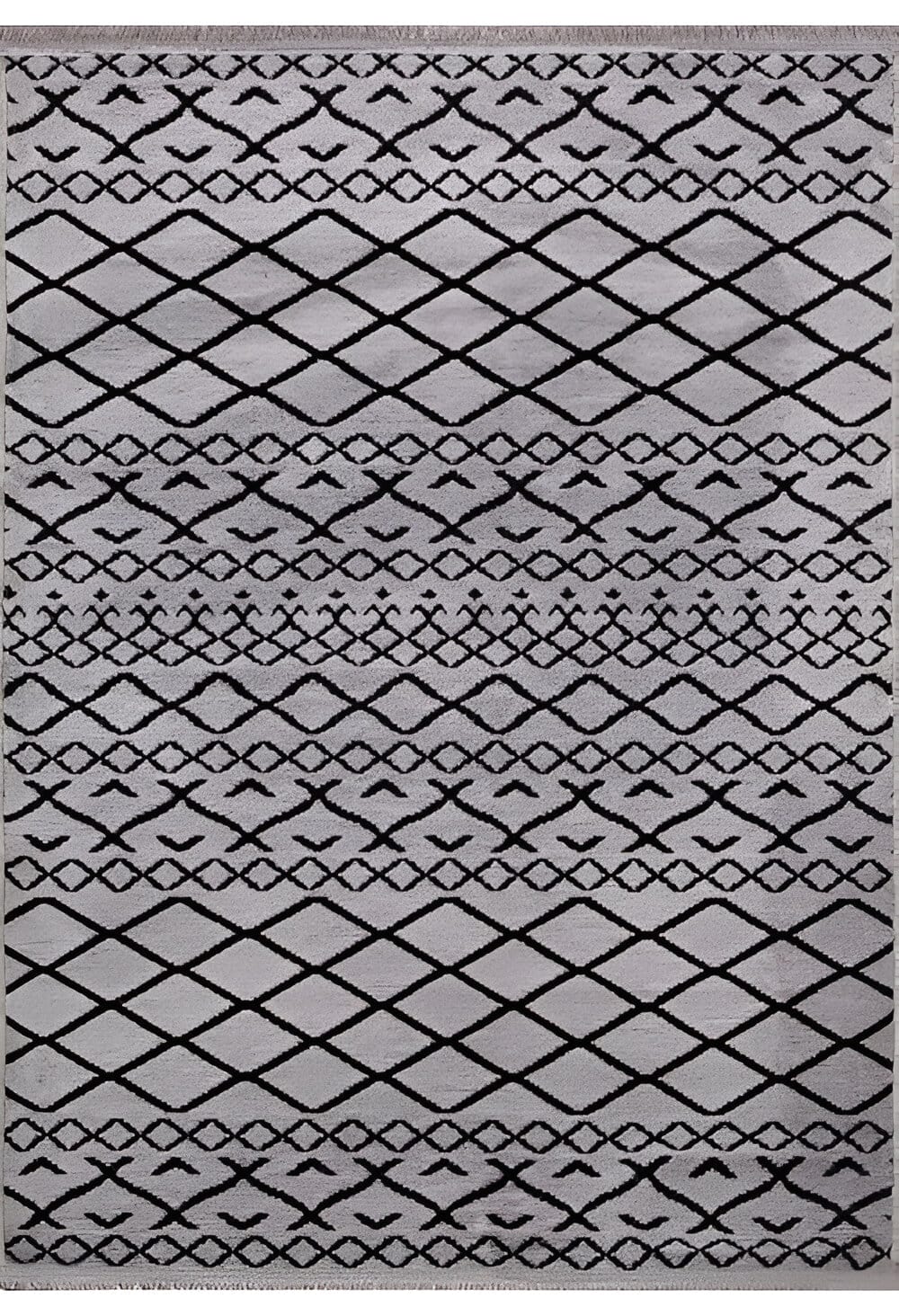 Dekhera Shiny İskandinav Kilim 7315 Gri-1 Salon Mutfak Koridor Yatak Odası Kesme Yolluk