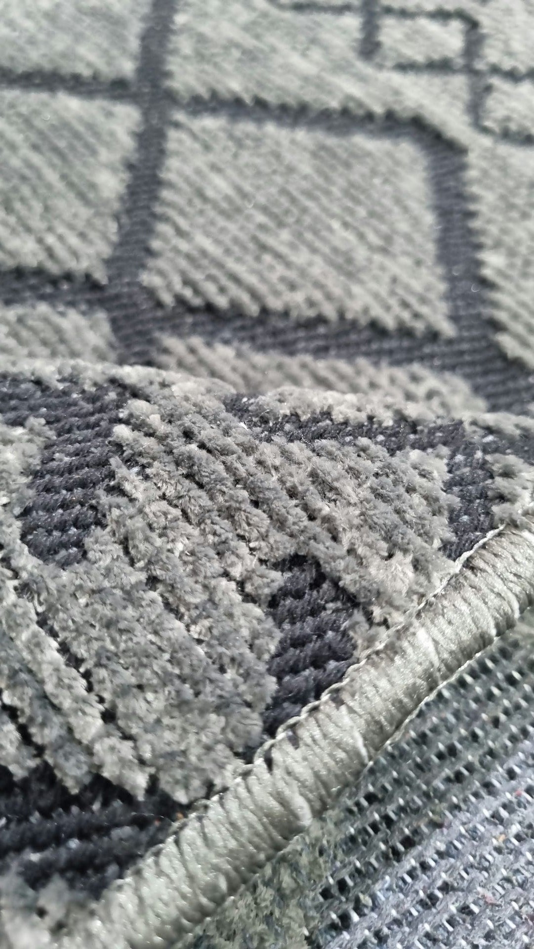 Dekhera Shiny İskandinav Kilim 7315 Gri-3 Salon Mutfak Koridor Yatak Odası Kesme Yolluk