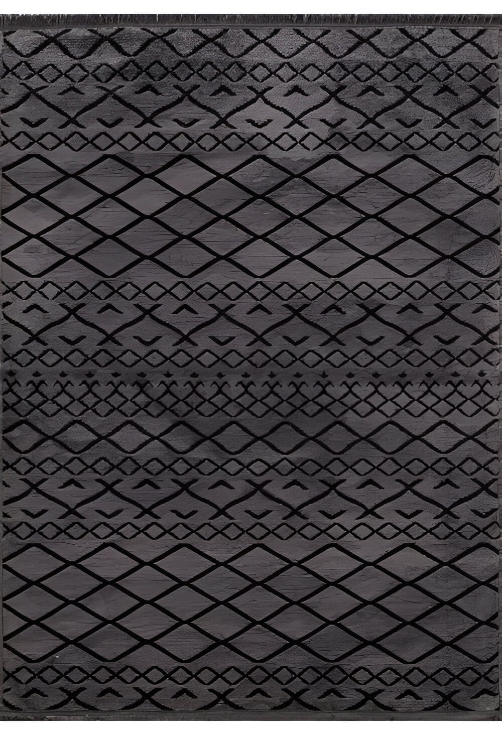 Dekhera Shiny İskandinav Kilim 7317 Antrasit-1 Salon Mutfak Koridor Yatak Odası Kesme Yolluk