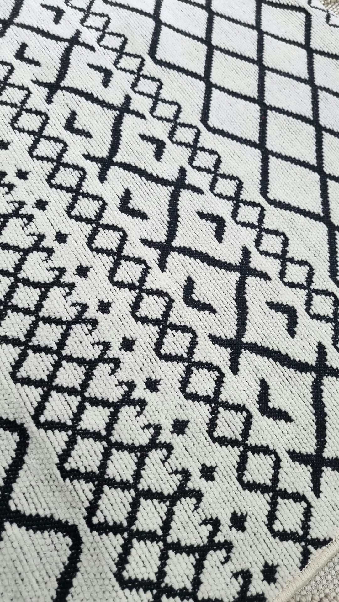 Dekhera Shiny İskandinav Kilim 7319 Beyaz-2 Salon Mutfak Koridor Yatak Odası Kesme Yolluk