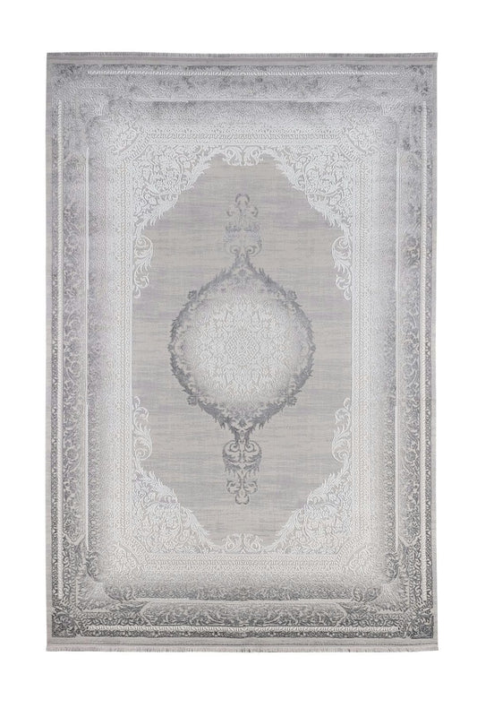 Dekhera Afitab Yumusak Dokuma Makine Halisi 1118 Gri-1 Salon Mutfak Koridor Yatak Odası Kesme Yolluk