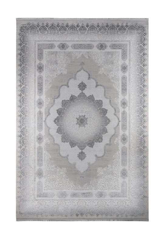 Dekhera Afitab Yumusak Dokuma Makine Halisi 1119 Gri-1 Salon Mutfak Koridor Yatak Odası Kesme Yolluk