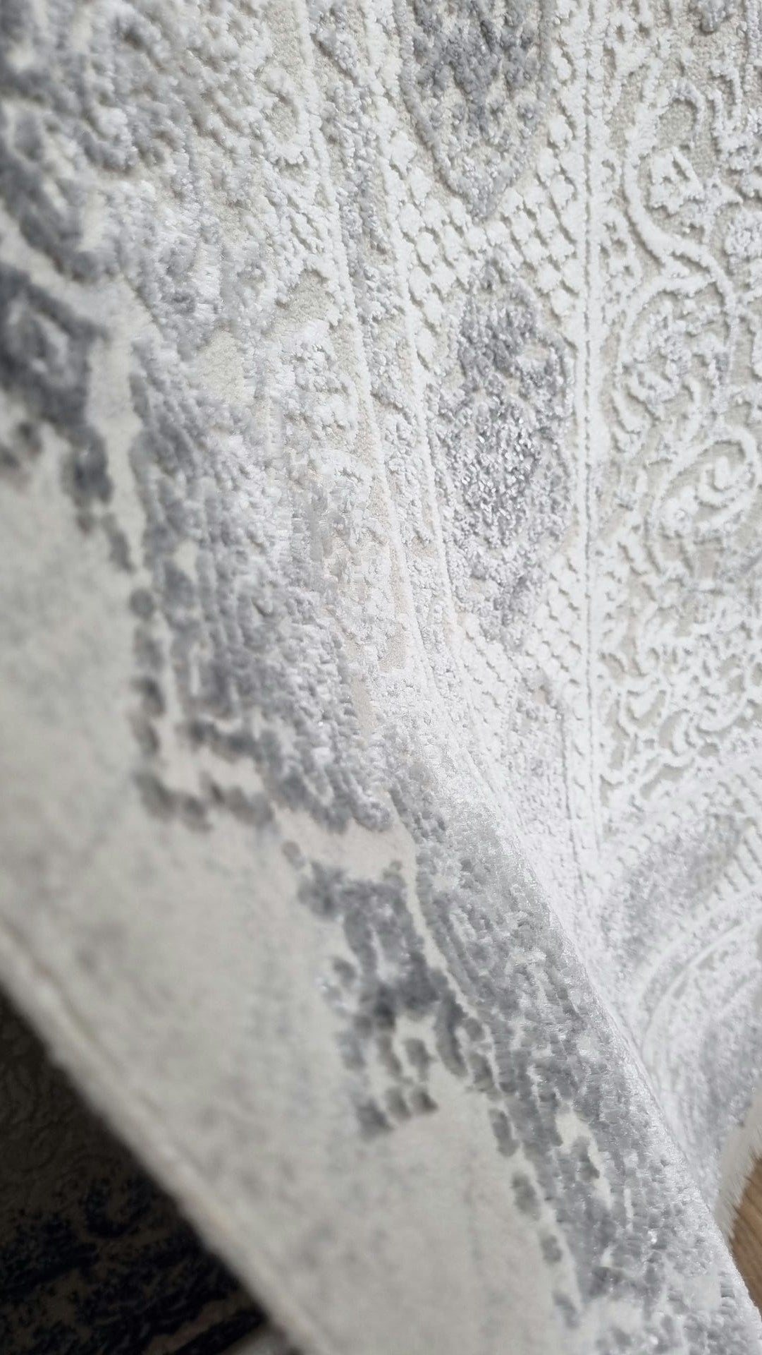 Dekhera Afitab Yumusak Dokuma Makine Halisi 1119 Gri-2 Salon Mutfak Koridor Yatak Odası Kesme Yolluk