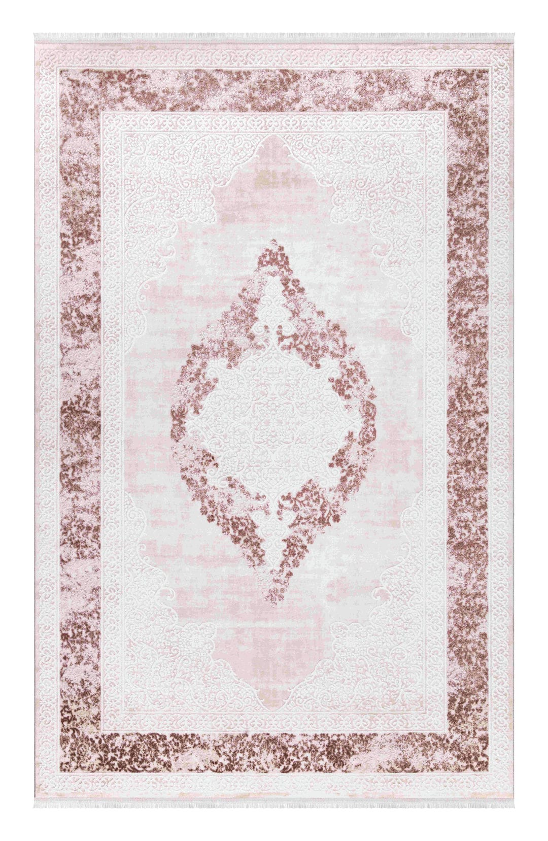 Dekhera Alya Parlak Makine Halisi 1153 Pudra Pembe-1 Salon Mutfak Koridor Yatak Odası Kesme Yolluk
