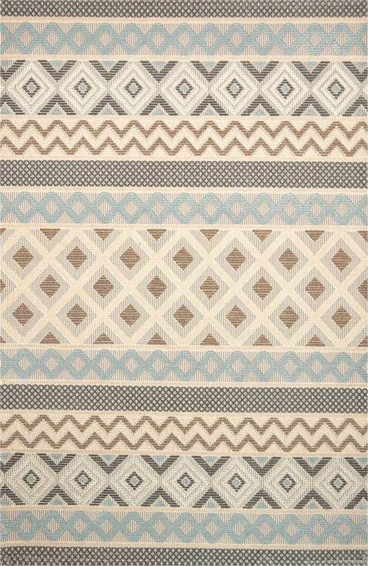 Dekhera Artifex Dogal Dokuma İskandinav Hali 37735 Mavi Gri-1 Salon Mutfak Koridor Yatak Odası Kesme Yolluk