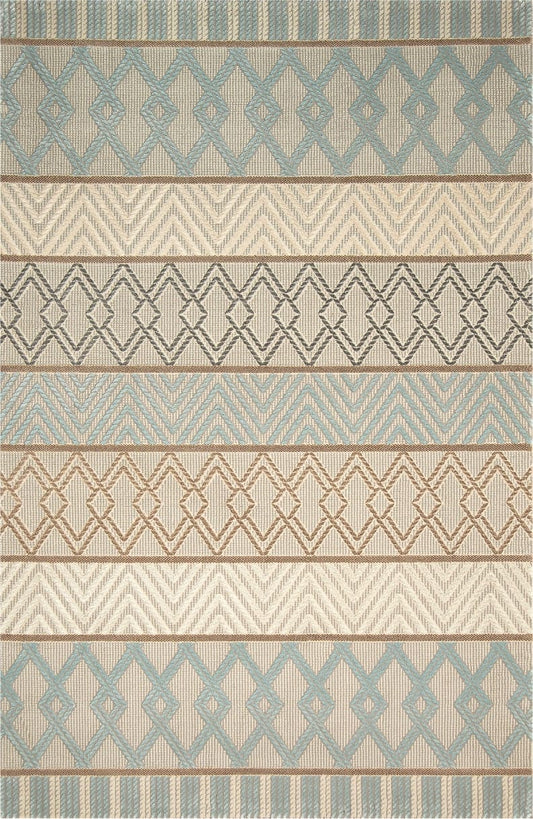 Dekhera Artifex Dogal Dokuma İskandinav Hali 37737 Mavi Gri-1 Salon Mutfak Koridor Yatak Odası Kesme Yolluk