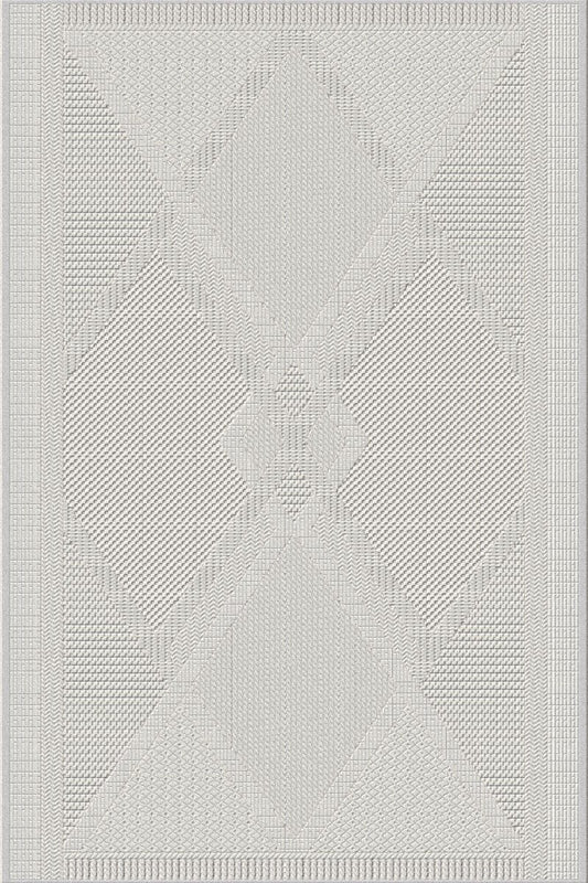 Dekhera Artifex Dogal Dokuma İskandinav Hali 39375 Gri-1 Salon Mutfak Koridor Yatak Odası Kesme Yolluk