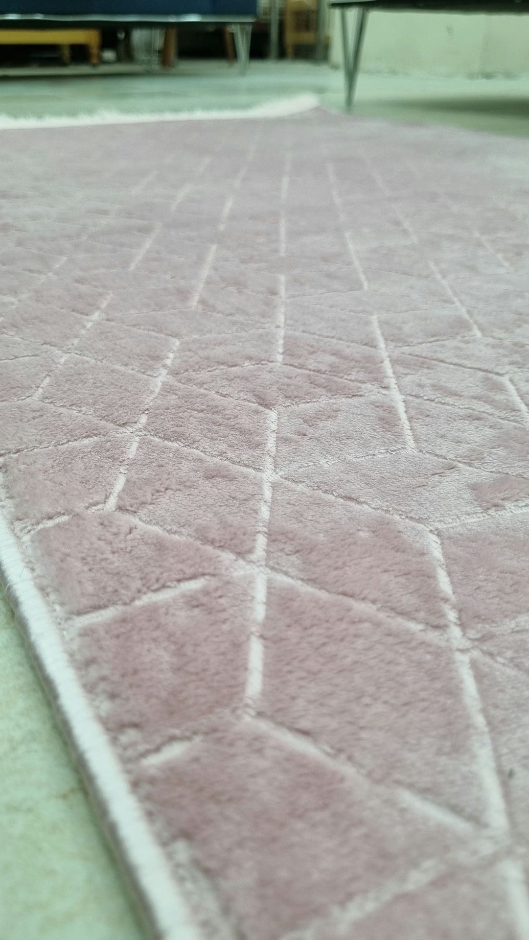 Dekhera Delicias Yumusak İnce Hali Pembe-5 Salon Mutfak Koridor Yatak Odası Kesme Yolluk
