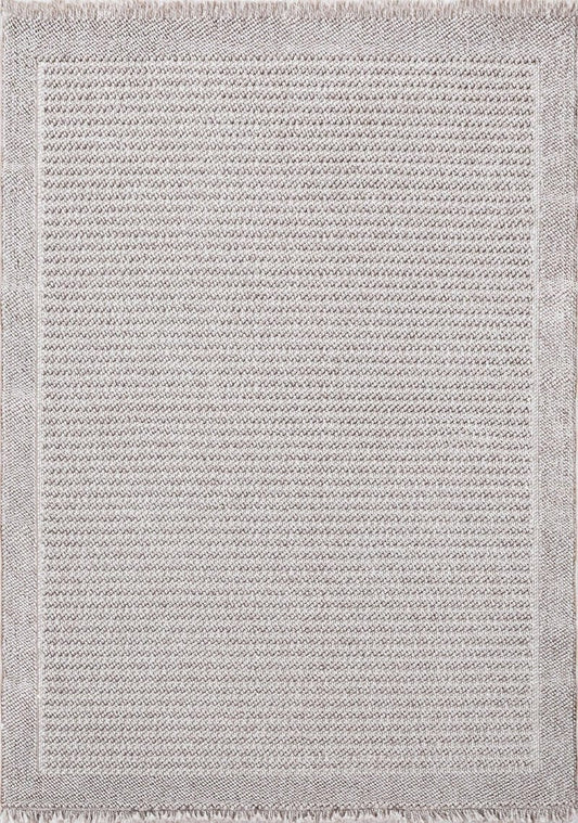 Dekhera Elmas Bukle Dokuma Hali 155A Beyaz Acik Gri-1 Salon Mutfak Koridor Yatak Odası Kesme Yolluk