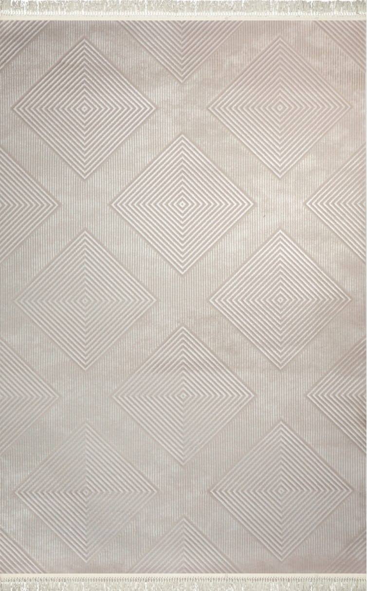 Dekhera Gallery Modern Makine Halisi 5393 Krem-1 Salon Mutfak Koridor Yatak Odası Kesme Yolluk