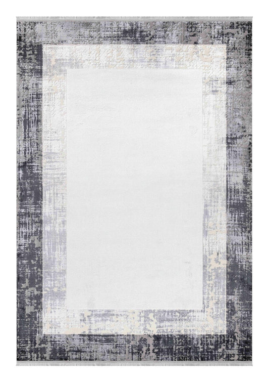 Dekhera Guldeste Viskon Makine Halisi 1173 Gri-1 Salon Mutfak Koridor Yatak Odası Kesme Yolluk