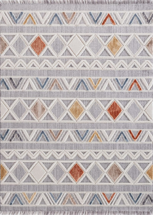 Dekhera Guzide Kalin İskandinav Hali 199M Cok Renkli-1 Salon Mutfak Koridor Yatak Odası Kesme Yolluk