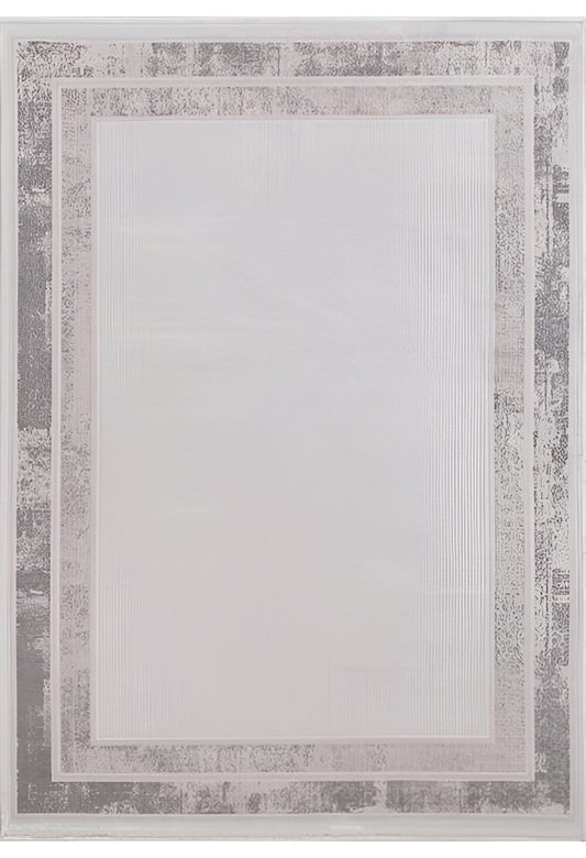 Dekhera İsik Yumusak Parlak İpli Hali 1152 Gri-1 Salon Mutfak Koridor Yatak Odası Kesme Yolluk