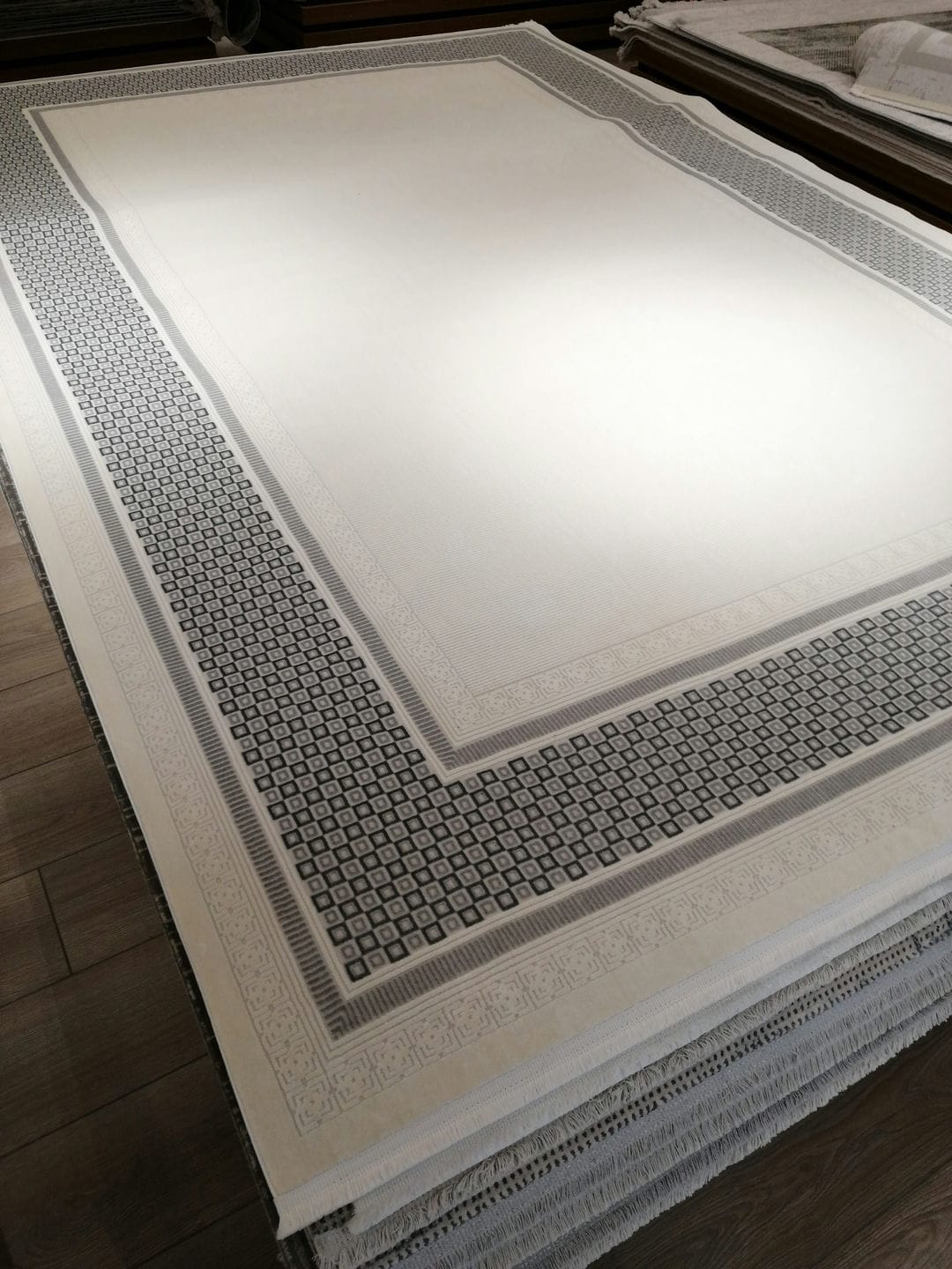 Dekhera Jest Modern Dokuma Hali 1193 Gri-3 Salon Mutfak Koridor Yatak Odası Kesme Yolluk