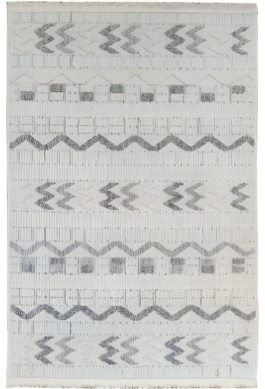 Dekhera Lizbon Parlak Bukle Hali 1756 Gri-1 Salon Mutfak Koridor Yatak Odası Kesme Yolluk