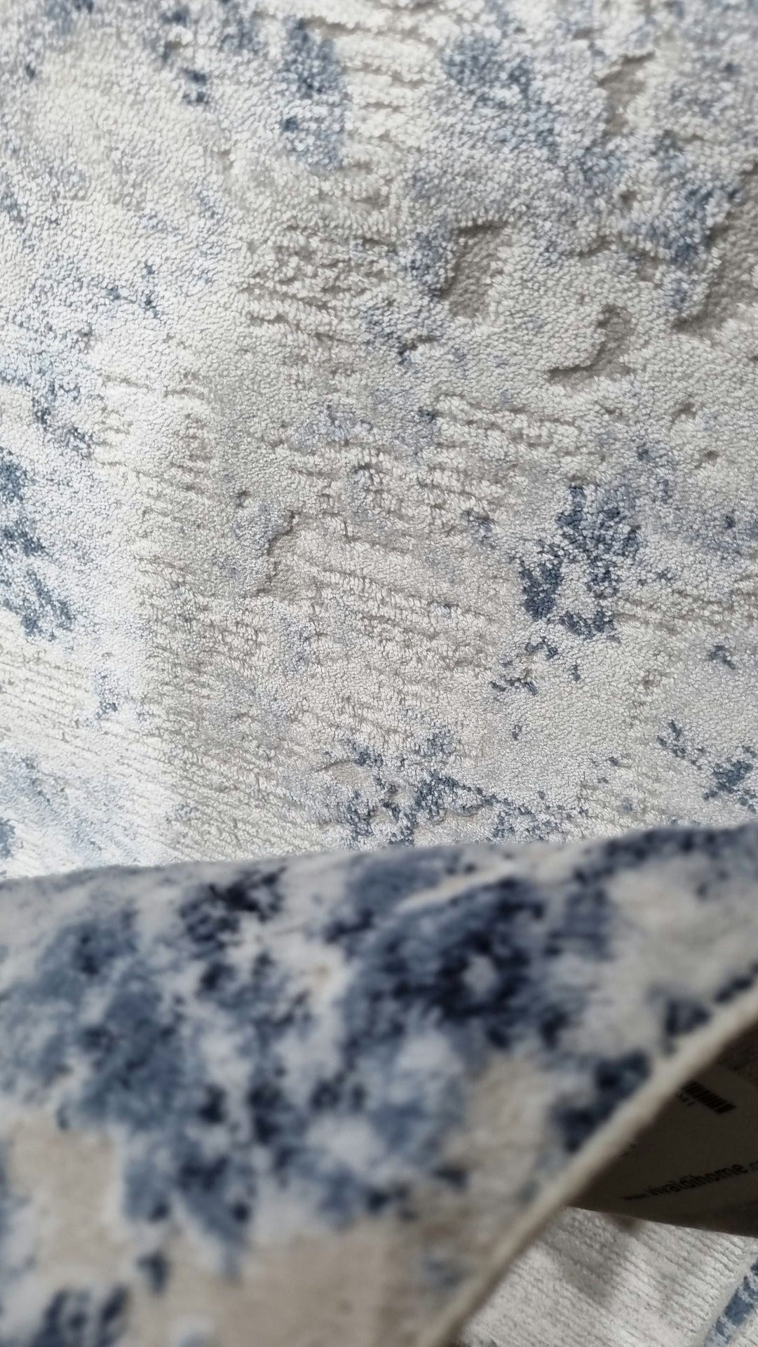 Dekhera Mehpare Akrilik Makine Halisi Yun Tuseli 1119 Mavi-3 Salon Mutfak Koridor Yatak Odası Kesme Yolluk