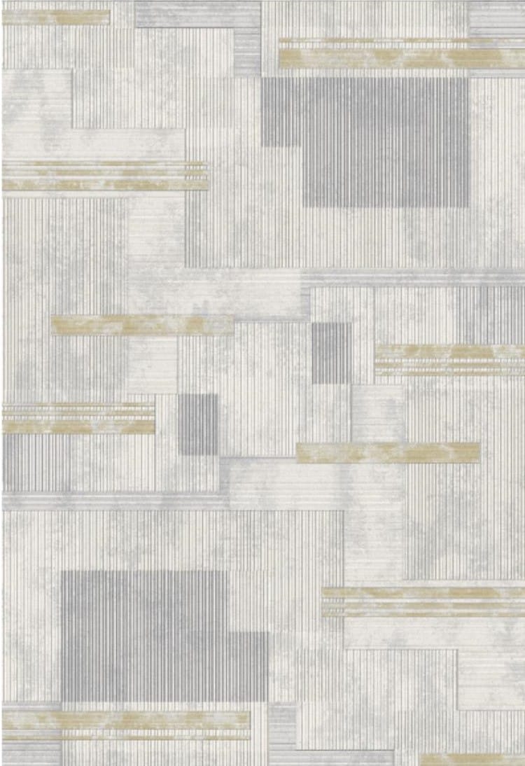 Dekhera Mistero Modern Viskon Hali 15715 Gold-1 Salon Mutfak Koridor Yatak Odası Kesme Yolluk