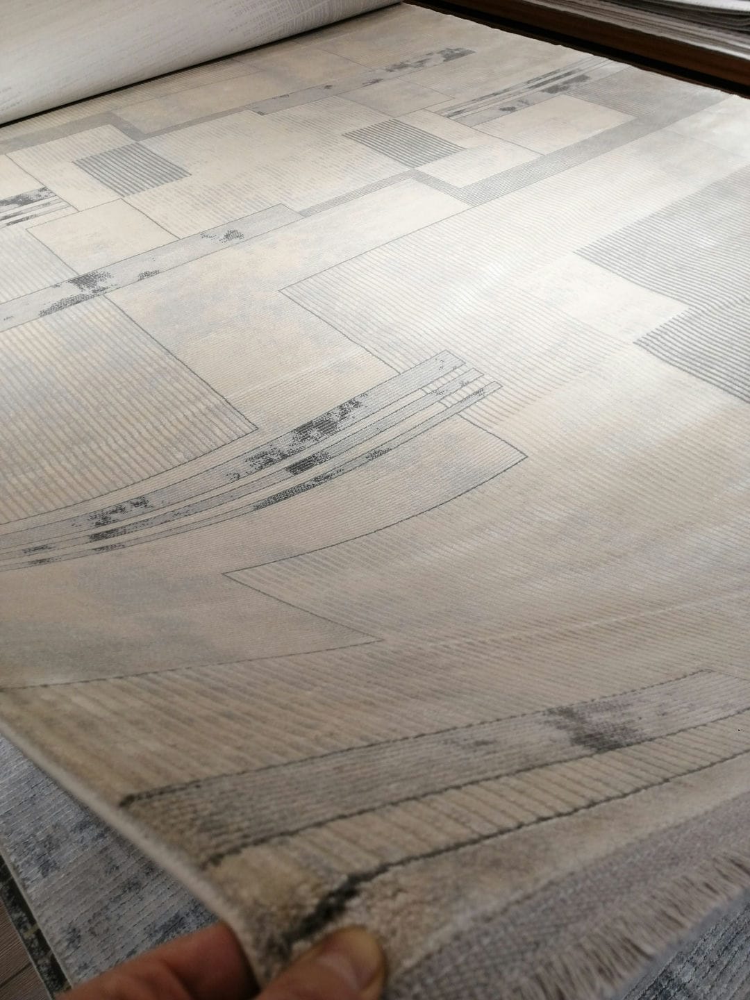 Dekhera Mistero Modern Viskon Hali 15715 Gri-4 Salon Mutfak Koridor Yatak Odası Kesme Yolluk