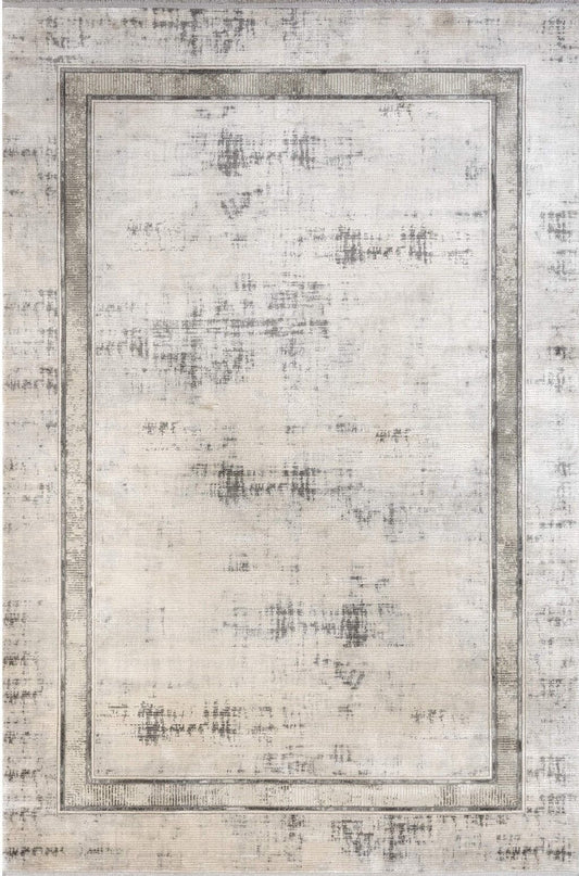 Dekhera Mistero Modern Viskon Hali 15738 Gri-1 Salon Mutfak Koridor Yatak Odası Kesme Yolluk