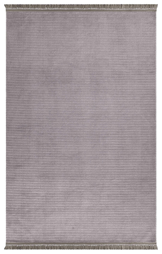 Dekhera Muhayyel Duz Kalin Dokuma Hali 1171 Gri-1 Salon Mutfak Koridor Yatak Odası Kesme Yolluk