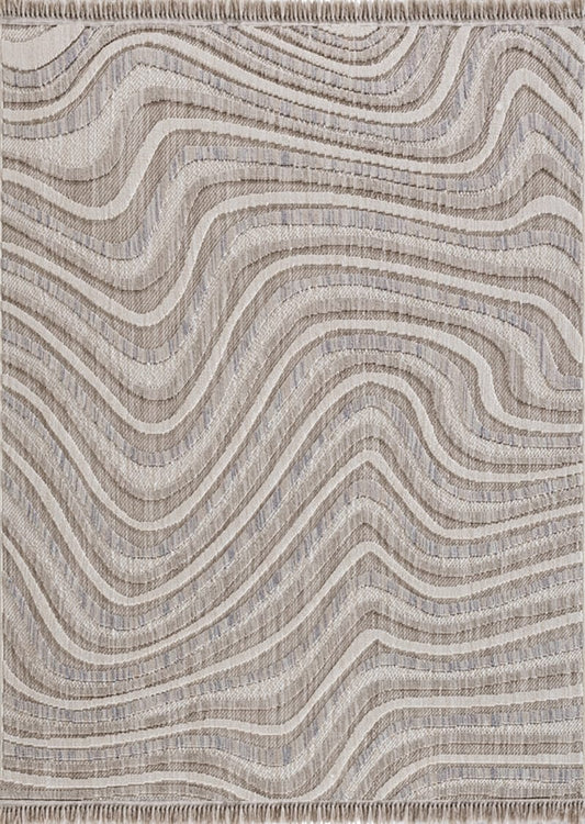 Dekhera Nefha İskandinav Kabartmali Hali 3313A Bej Vizon-1 Salon Mutfak Koridor Yatak Odası Kesme Yolluk