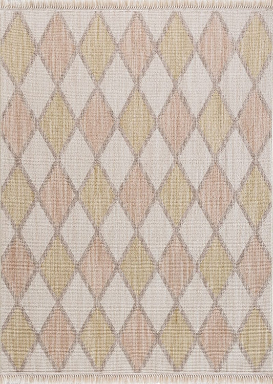 Dekhera Nefha İskandinav Kabartmali Hali 3318A Renkli-1 Salon Mutfak Koridor Yatak Odası Kesme Yolluk