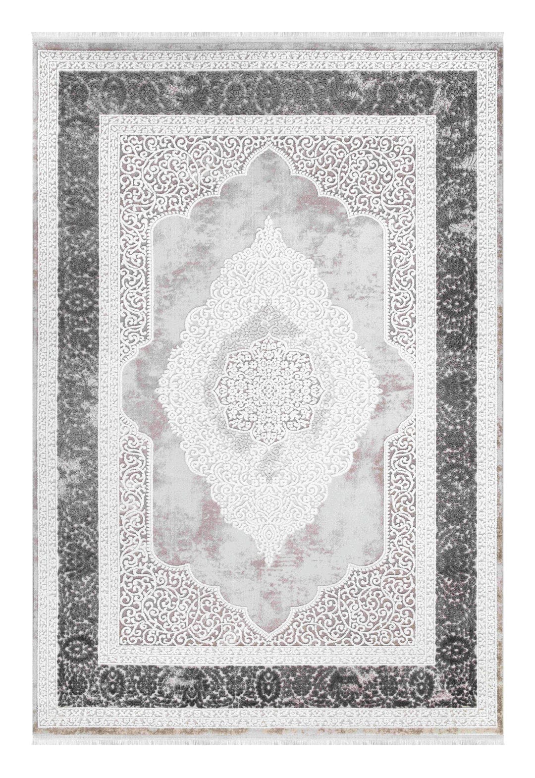Dekhera Nida Modern Makine Halisi 1156 Gri-1 Salon Mutfak Koridor Yatak Odası Kesme Yolluk
