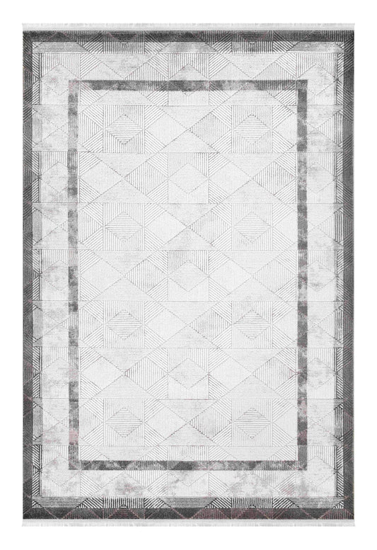 Dekhera Nida Modern Makine Halisi 1157 Gri-1 Salon Mutfak Koridor Yatak Odası Kesme Yolluk