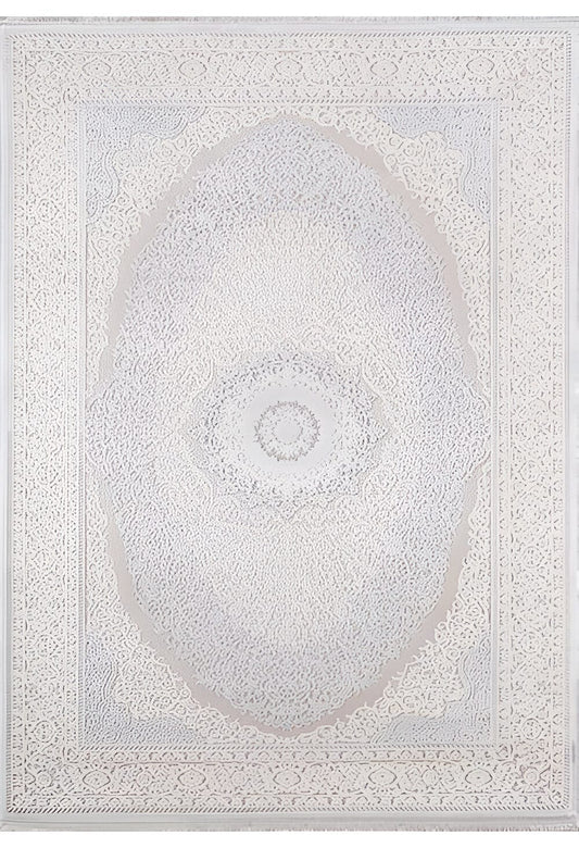 Dekhera Nokta Modern Desen Dokuma Hali 3313 Gri-1 Salon Mutfak Koridor Yatak Odası Kesme Yolluk