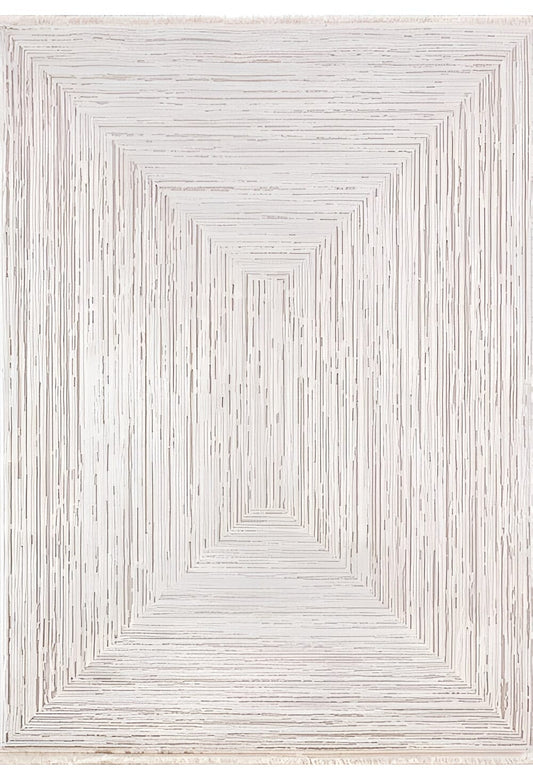 Dekhera Nokta Modern Desen Dokuma Hali 3335 Acik Gri-1 Salon Mutfak Koridor Yatak Odası Kesme Yolluk