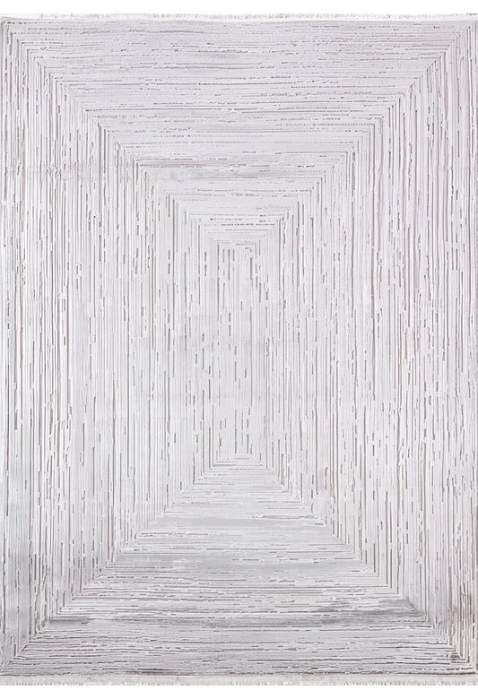 Dekhera Nokta Modern Desen Dokuma Hali 3335 Koyu Gri-1 Salon Mutfak Koridor Yatak Odası Kesme Yolluk