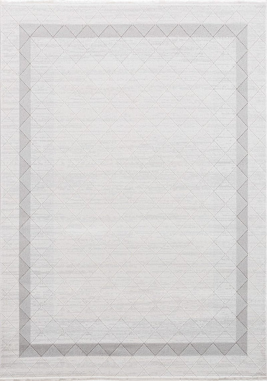 Dekhera Novva Modern Dokuma Hali 7533A Koyu Gri Acik Gri-1 Salon Mutfak Koridor Yatak Odası Kesme Yolluk