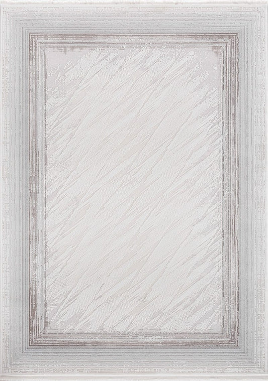 Dekhera Novva Modern Dokuma Hali 7536A Koyu Gri Acik Gri-1 Salon Mutfak Koridor Yatak Odası Kesme Yolluk