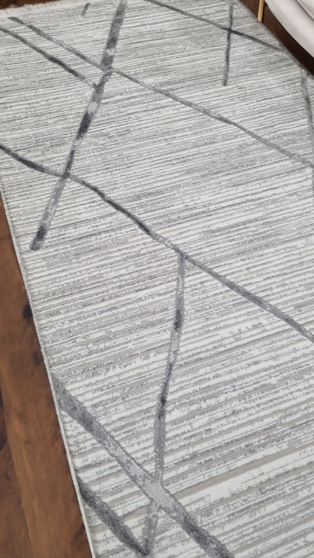 Dekhera Parma Yumusak Makine Halisi 1131 Gri-5 Salon Mutfak Koridor Yatak Odası Kesme Yolluk