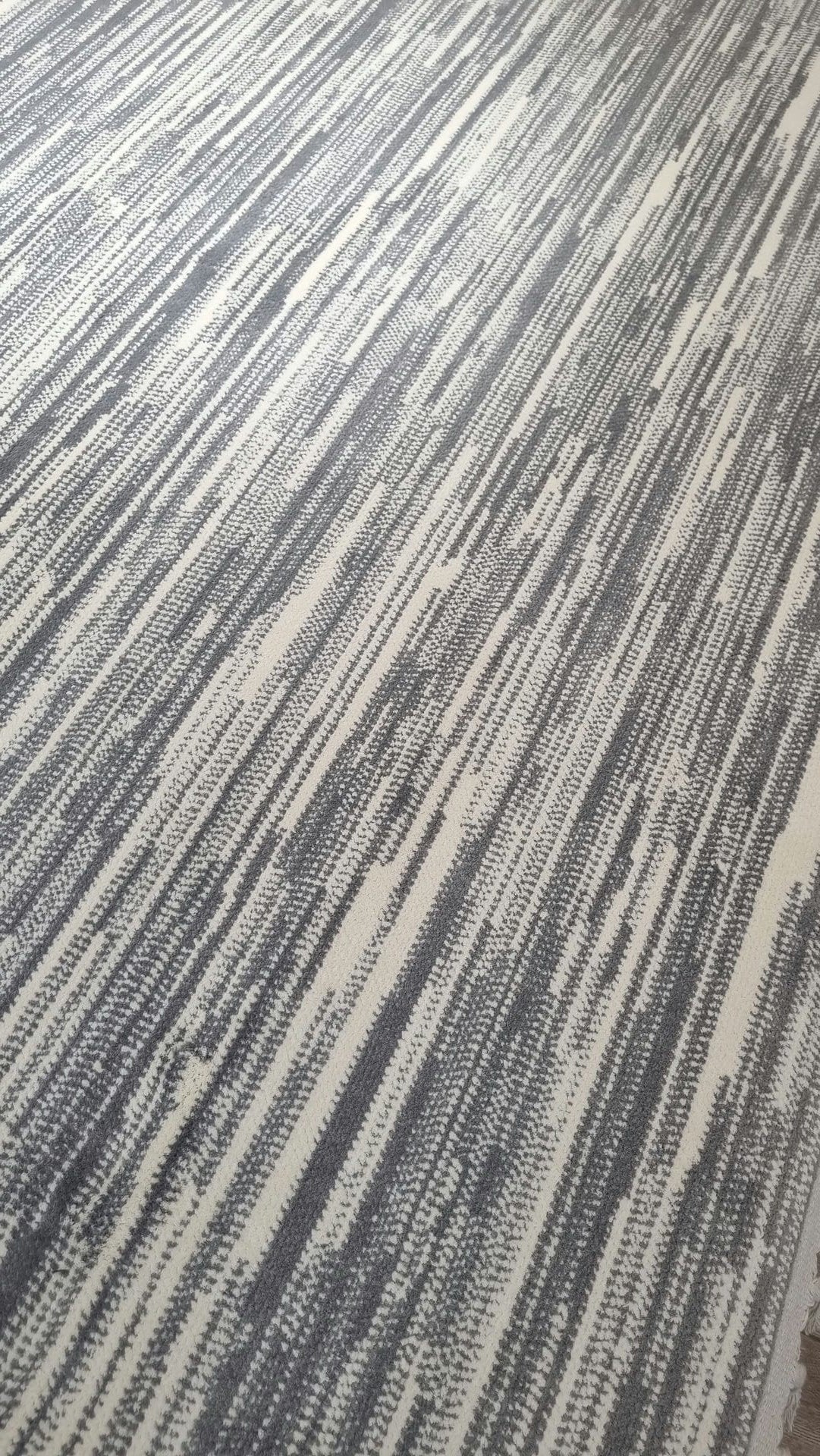 Dekhera Refleks İskandinav Kalin Hali 3391 Beyaz Gri-2 Salon Mutfak Koridor Yatak Odası Kesme Yolluk