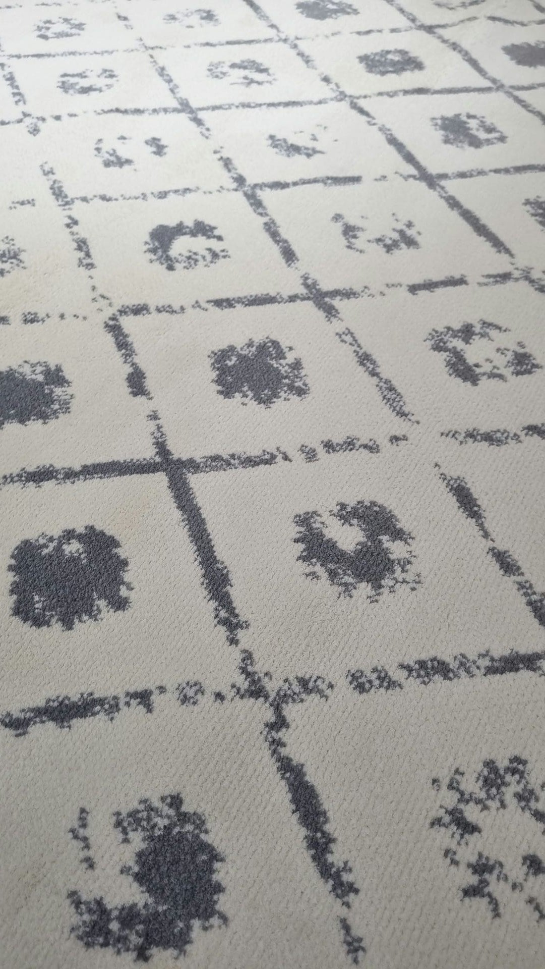 Dekhera Refleks İskandinav Kalin Hali 5791 Beyaz Gri-2 Salon Mutfak Koridor Yatak Odası Kesme Yolluk