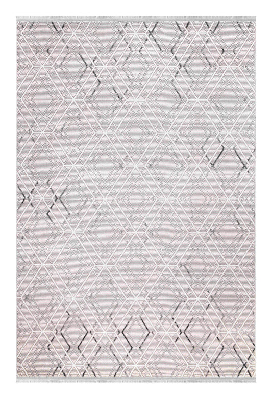 Dekhera Remedi Modern Akrilik Hali 1150 Gri-1 Salon Mutfak Koridor Yatak Odası Kesme Yolluk