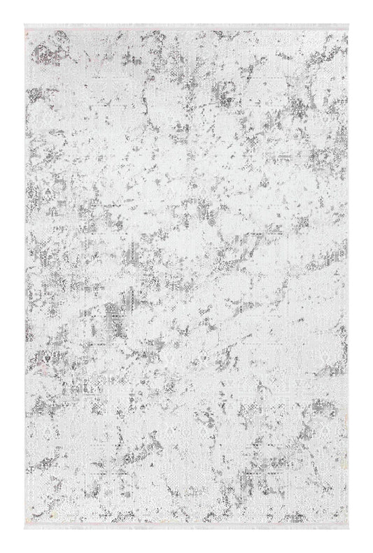 Dekhera Ruya Parlak Kadife Dokuma Hali 1151 Koyu Gri-1 Salon Mutfak Koridor Yatak Odası Kesme Yolluk