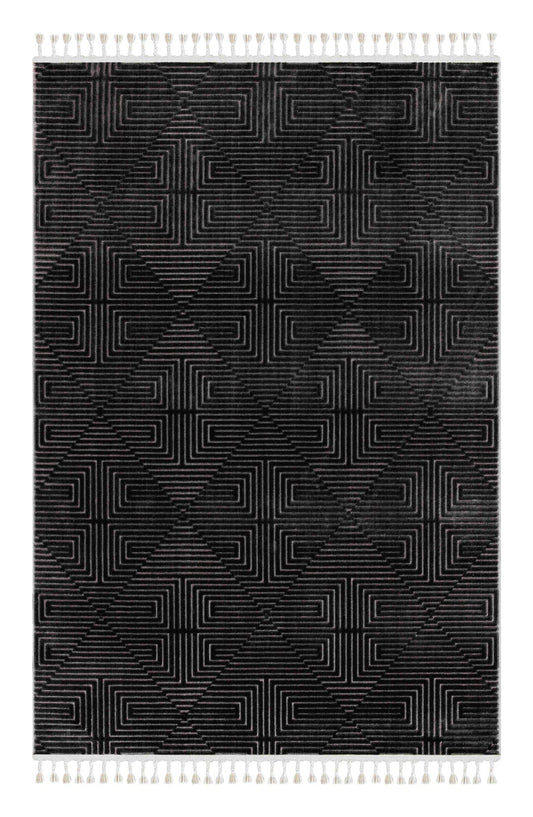 Dekhera Stone Duz İskandinav Halisi 3111 Gri-1 Salon Mutfak Koridor Yatak Odası Kesme Yolluk