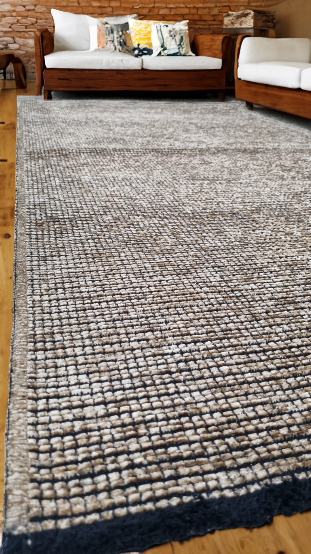 Dekhera Tez Lux Kilim 382 Vizon-3 Salon Mutfak Koridor Yatak Odası Kesme Yolluk