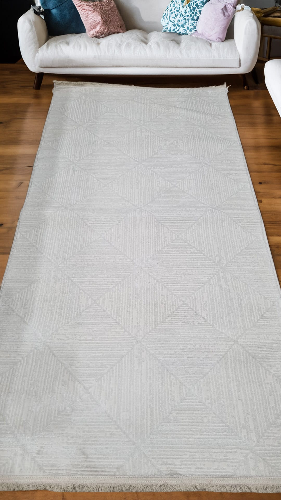 Dekhera Tokyo Modern Dokuma Hali 1175 Krem-2 Salon Mutfak Koridor Yatak Odası Kesme Yolluk