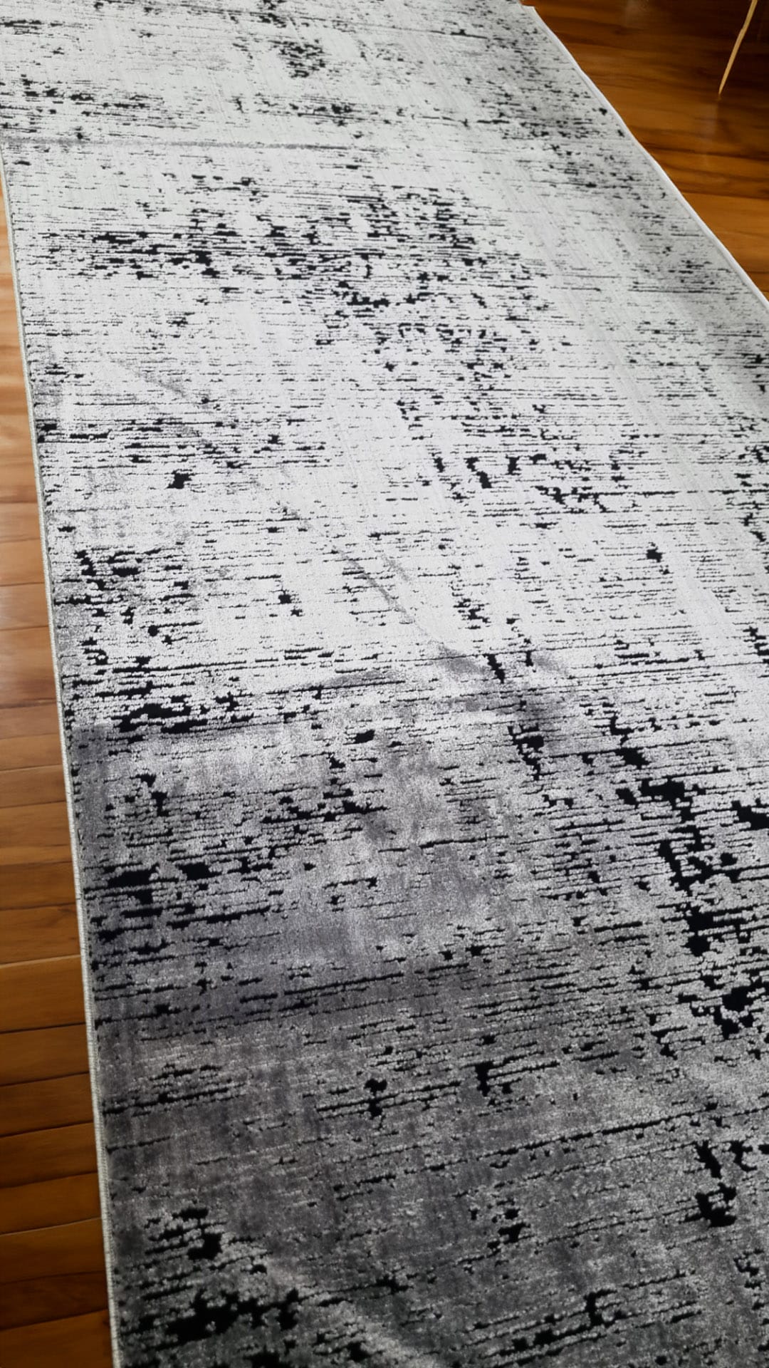 Dekhera Yildiz Parlak Kadife Dokuma Hali 1137 Antrasit-4 Salon Mutfak Koridor Yatak Odası Kesme Yolluk